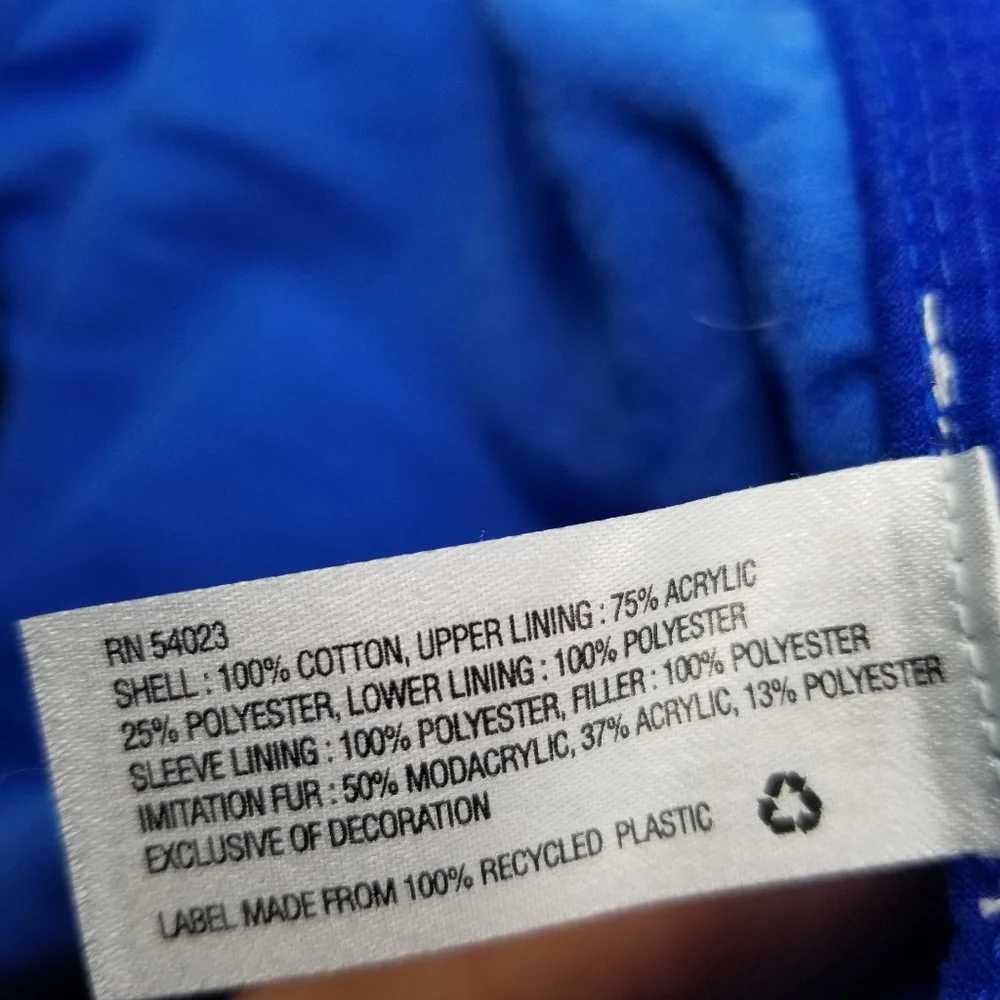 GAP Women's Bright Blue Utility Jacket - Picture 8 of 8